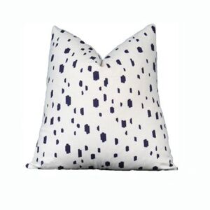 Caitlin Wilson Navy Spotted Pillow Cover